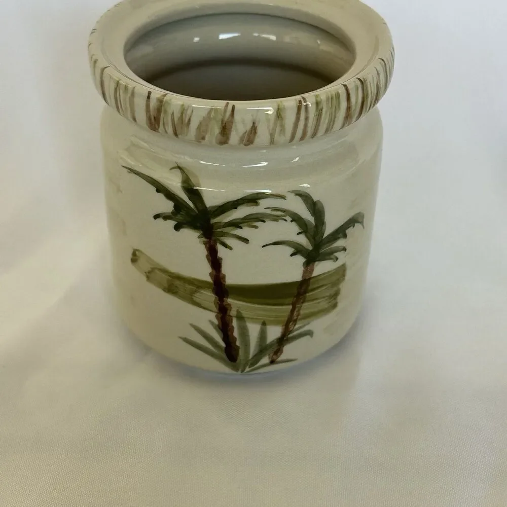 Mulberry Home Collection TROPIC TROPICAL PALM Lidded Rubber Seal 6.5